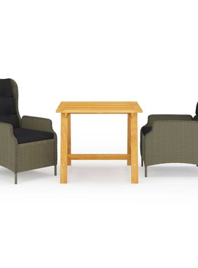 VidaXL 3-delige Tuinset bruin