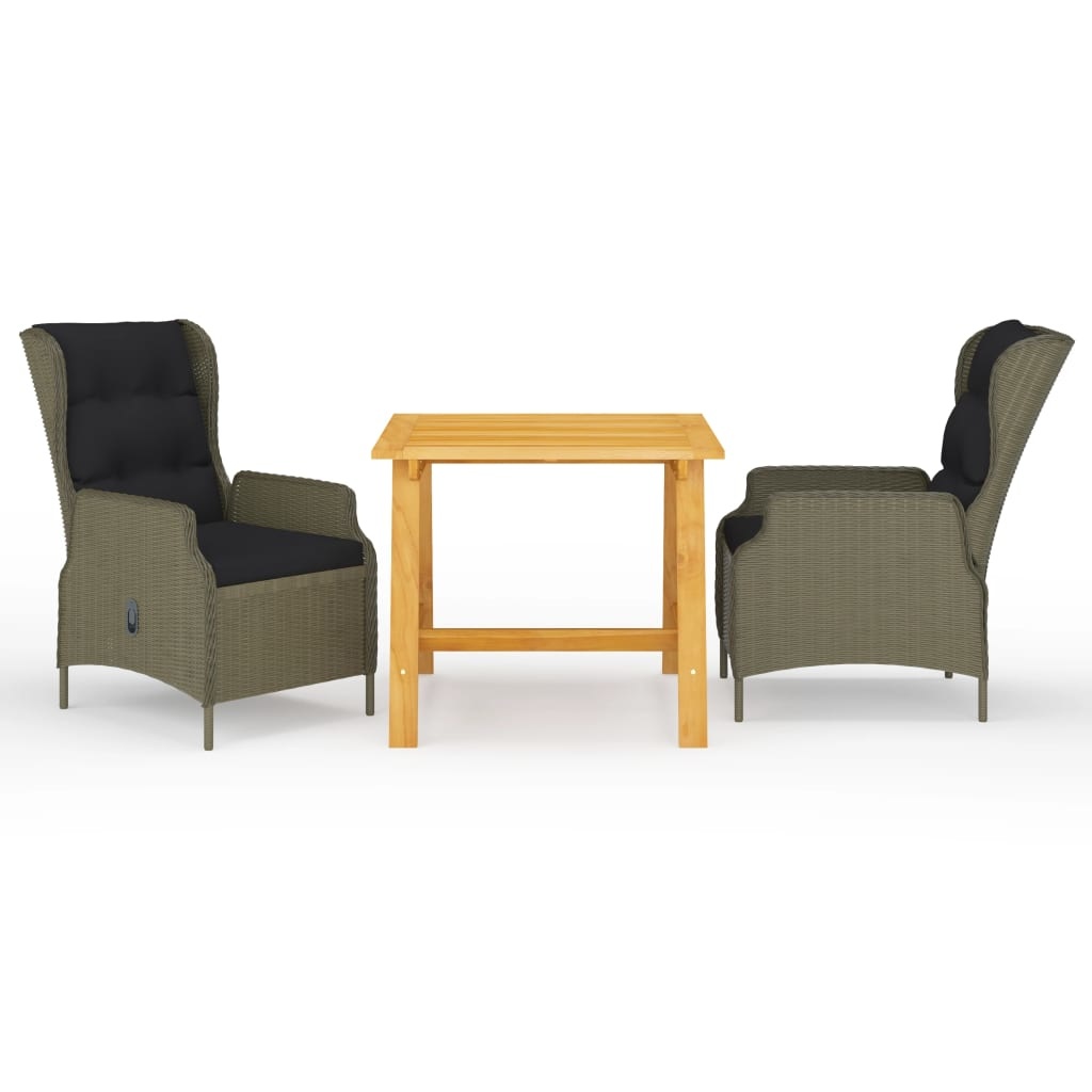 VidaXL 3-delige Tuinset bruin