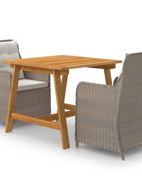 VidaXL 3-delige Tuinset bruin