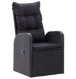 VidaXL 3-delige Tuinset zwart