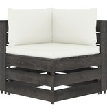 VidaXL 7-delige Loungeset met kussens grijs geïmpregneerd hout