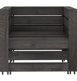 VidaXL 6-delige Loungeset grijs geïmpregneerd grenenhout
