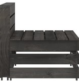 VidaXL 11-delige Loungeset grijs geïmpregneerd grenenhout