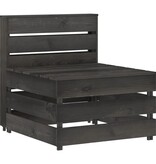 VidaXL 10-delige Loungeset grijs geïmpregneerd grenenhout