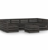 VidaXL 7-delige Loungeset grijs geïmpregneerd grenenhout