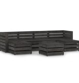 VidaXL 7-delige Loungeset grijs geïmpregneerd grenenhout