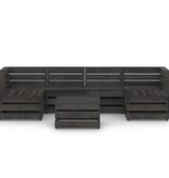 VidaXL 7-delige Loungeset grijs geïmpregneerd grenenhout