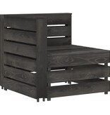 VidaXL 5-delige Loungeset grijs geïmpregneerd grenenhout