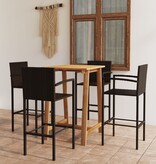 VidaXL 5-delige Tuinbarset bruin