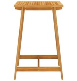 VidaXL 5-delige Tuinbarset met kussens zwart