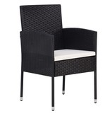 VidaXL 9-delige Tuinset zwart