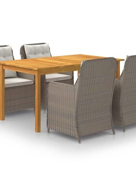 VidaXL 5-delige Tuinset bruin