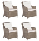 VidaXL 5-delige Tuinset bruin