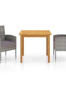 VidaXL 3-delige Tuinset grijs