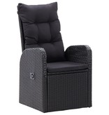 VidaXL 5-delige Tuinset zwart