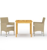 VidaXL 3-delige Tuinset beige
