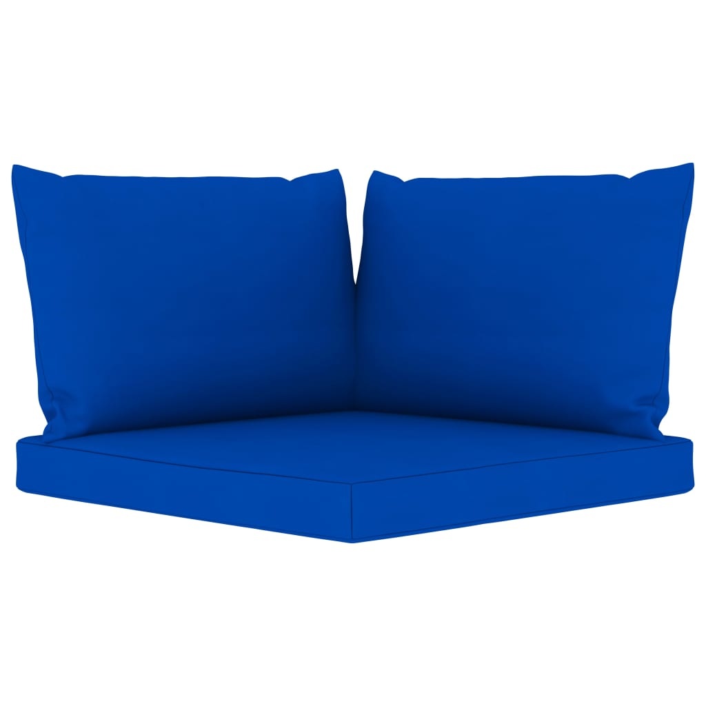 VidaXL 9-delige Loungeset met blauwe kussens