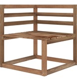 VidaXL 10-delige Loungeset met rode kussens