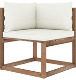 VidaXL 7-delige Loungeset pallet met kussens geïmpregneerd grenenhout