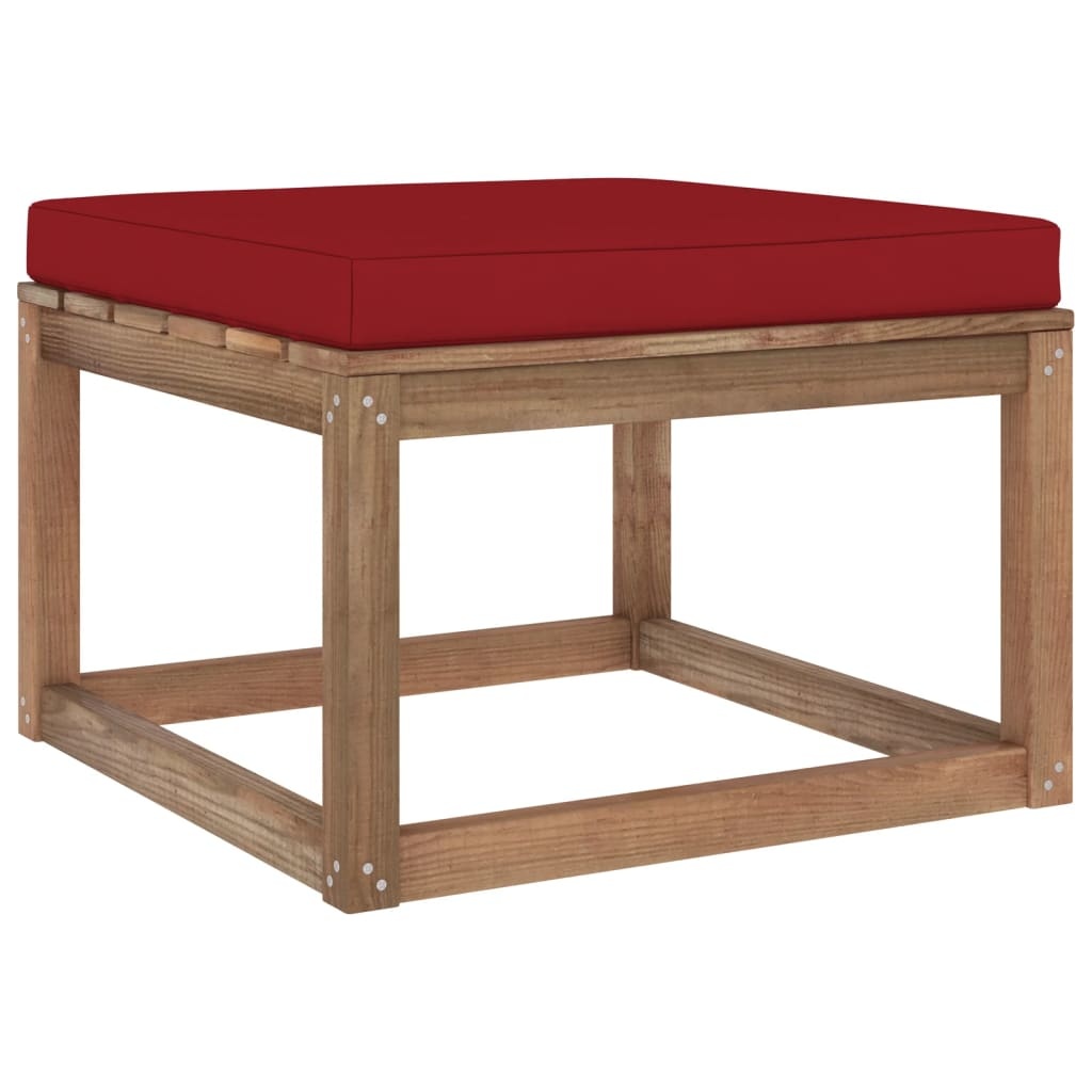 VidaXL 7-delige Loungeset pallet met kussens geïmpregneerd grenenhout
