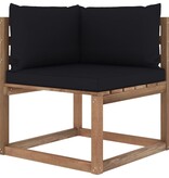 VidaXL 7-delige Loungeset pallet met kussens geïmpregneerd grenenhout