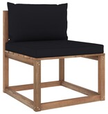 VidaXL 7-delige Loungeset pallet met kussens geïmpregneerd grenenhout
