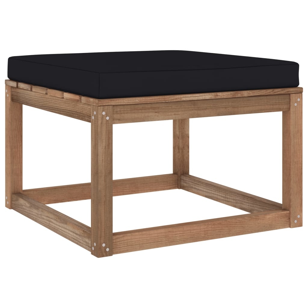 VidaXL 7-delige Loungeset pallet met kussens geïmpregneerd grenenhout