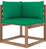 VidaXL 7-delige Loungeset pallet met kussens geïmpregneerd grenenhout