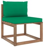 VidaXL 7-delige Loungeset pallet met kussens geïmpregneerd grenenhout