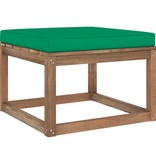 VidaXL 7-delige Loungeset pallet met kussens geïmpregneerd grenenhout