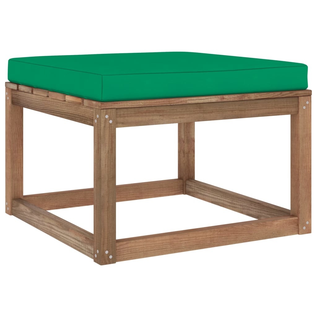 VidaXL 7-delige Loungeset pallet met kussens geïmpregneerd grenenhout