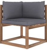 VidaXL 7-delige Loungeset pallet met kussens geïmpregneerd grenenhout