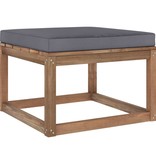 VidaXL 7-delige Loungeset pallet met kussens geïmpregneerd grenenhout
