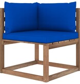 VidaXL 6-delige Loungeset pallet met kussens geïmpregneerd grenenhout