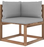 VidaXL 6-delige Loungeset pallet met kussens geïmpregneerd grenenhout