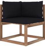 VidaXL 6-delige Loungeset pallet met kussens geïmpregneerd grenenhout