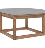 VidaXL 6-delige Loungeset pallet met kussens geïmpregneerd grenenhout