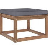 VidaXL 6-delige Loungeset pallet met kussens geïmpregneerd grenenhout
