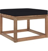 VidaXL 6-delige Loungeset pallet met kussens geïmpregneerd grenenhout