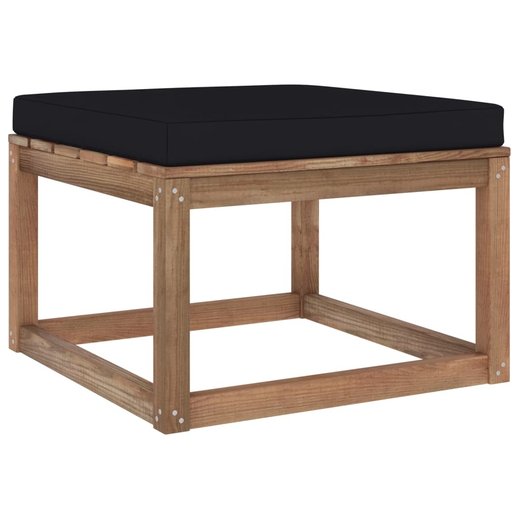 VidaXL 6-delige Loungeset pallet met kussens geïmpregneerd grenenhout