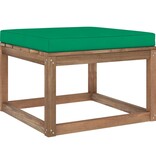 VidaXL 6-delige Loungeset pallet met kussens geïmpregneerd grenenhout