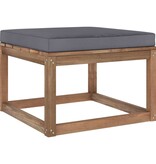 VidaXL 6-delige Loungeset pallet met kussens geïmpregneerd grenenhout