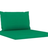 VidaXL 6-delige Loungeset met groene kussens