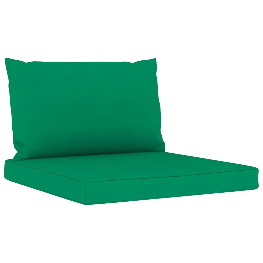VidaXL 6-delige Loungeset met groene kussens