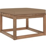 VidaXL 5-delige Loungeset pallet met kussens geïmpregneerd grenenhout