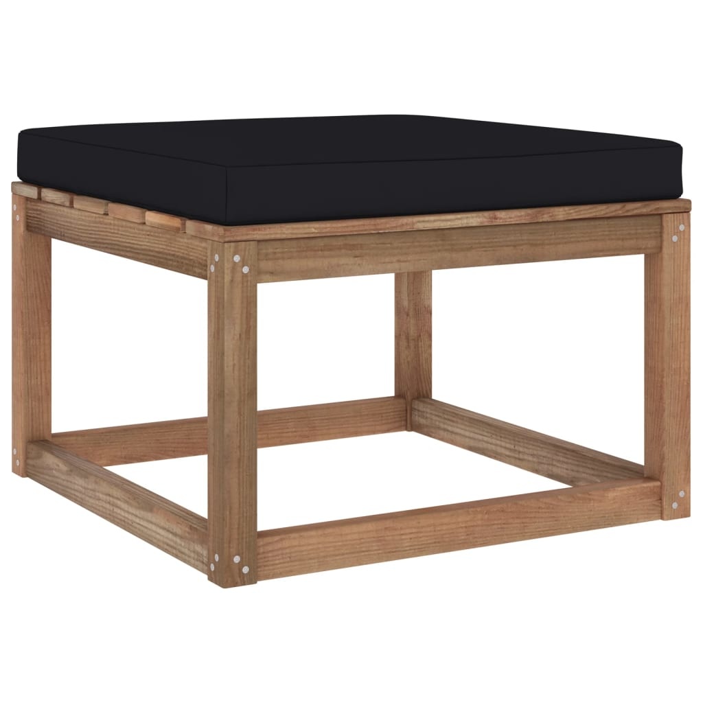 VidaXL 5-delige Loungeset pallet met kussens geïmpregneerd grenenhout