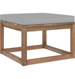 VidaXL 3-delige Loungeset pallet met kussens geïmpregneerd grenenhout