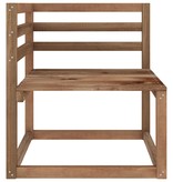 VidaXL Tuinbank 2-zits pallet met rode kussens grenenhout