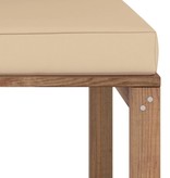 VidaXL Tuinhoekbank met beige kussens pallet