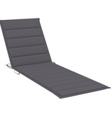 VidaXL Ligbed met antracietkleurig kussen geïmpregneerd grenenhout